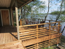 Uusi terassi mökille