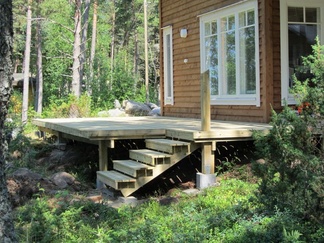 Terassi valmisteilla