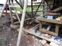 Hieman vesi tehnyt tuhoa nurkalla