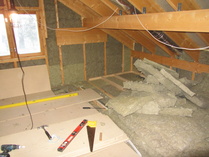 Vinttihuoneen remontti alkaa ..